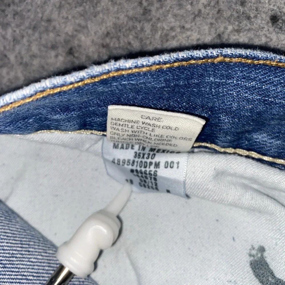 VTG Polo Ralph Lauren Jeans Men's 35x30 Zip Fly‎ Straight Leg Made in Mexico